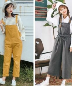 Set Quần Yếm Và Áo Tay Dài